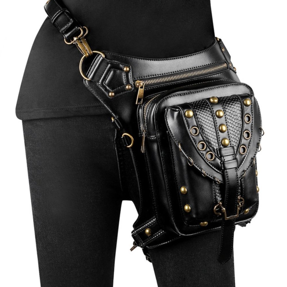2026 Waist Leg Bags Motorcycle Leather Women